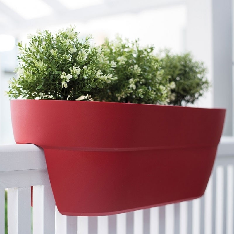 13555 R.RU JARDINIERE CAVALIERE CANCUN 55CM RUBIS 55X29X20.6CM