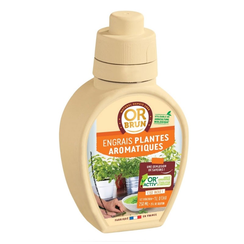 Or Brun - Engrais herbes aromatiques liquide - 250mL