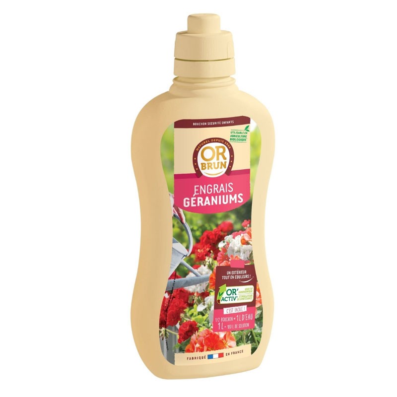 Or Brun - Engrais liquide Géranium - 1L