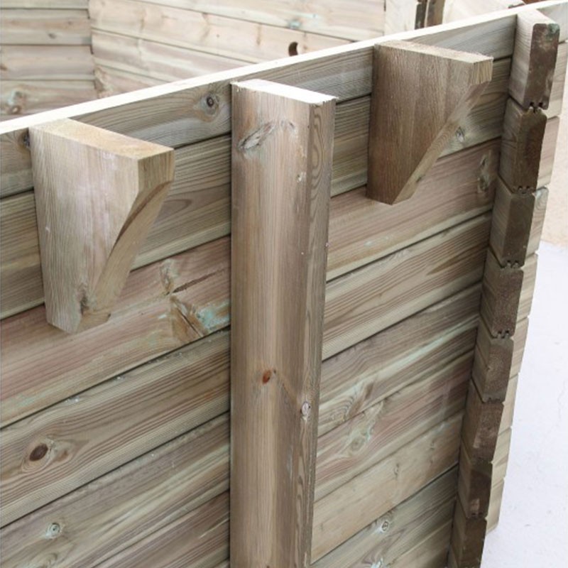 P.AZURA 400X750 - H130CM - LINER BLEU 75/100EME