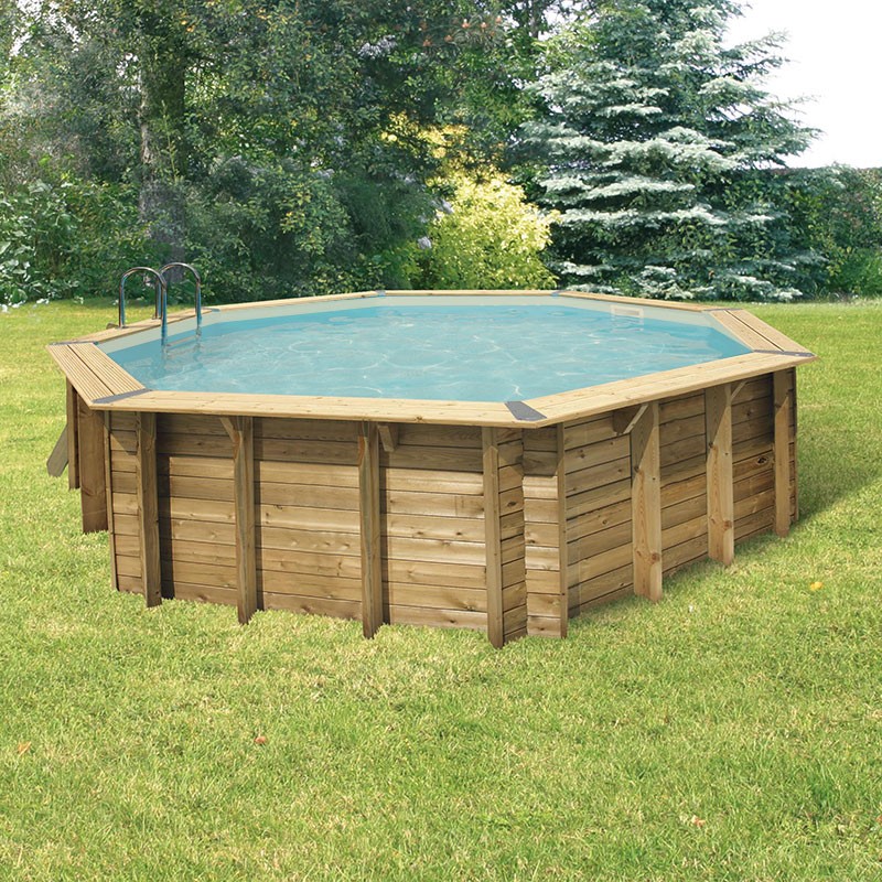 Ubbink - Piscine octogonale Océa ø580cm - liner beige