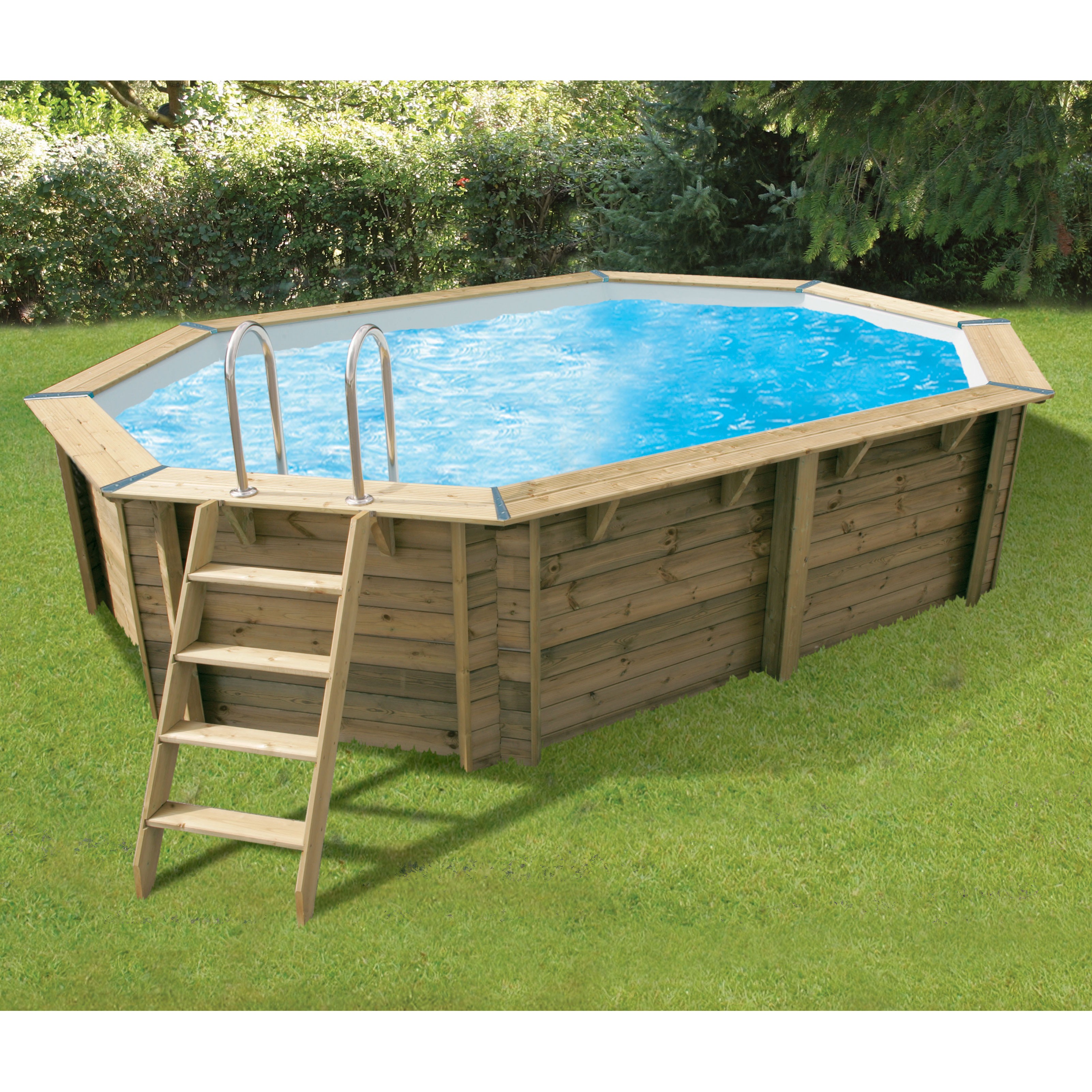 Ubbink - Piscine Océa 355x550x120cm - liner beige