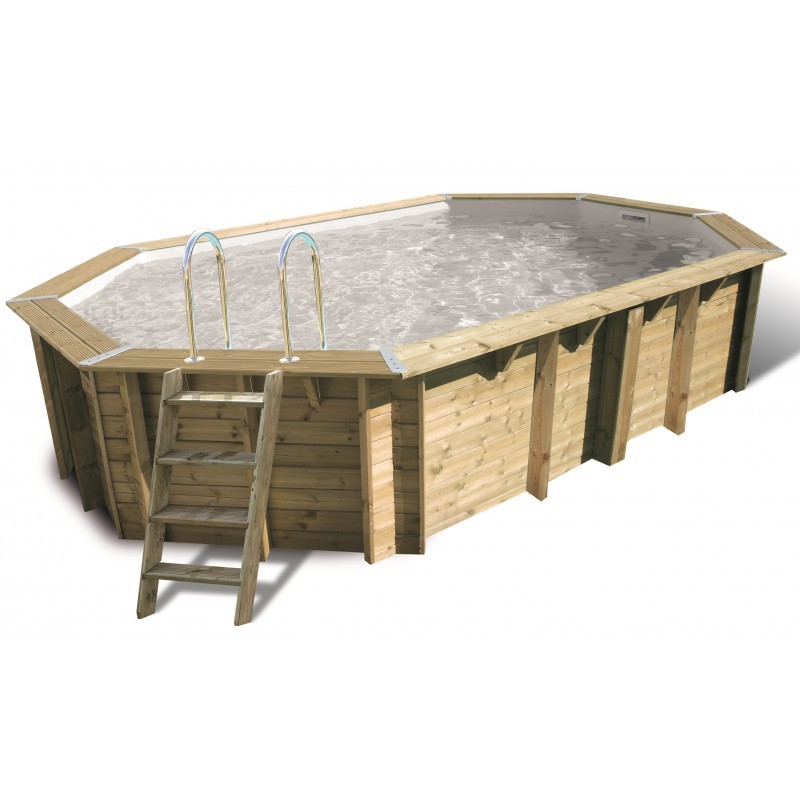 Ubbink - Piscine Océa 355x550x120cm - liner gris