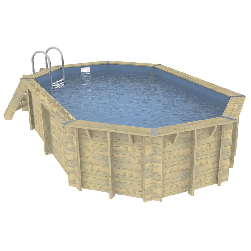 Ubbink - Piscine Océa 470x860x130cm - liner bleu