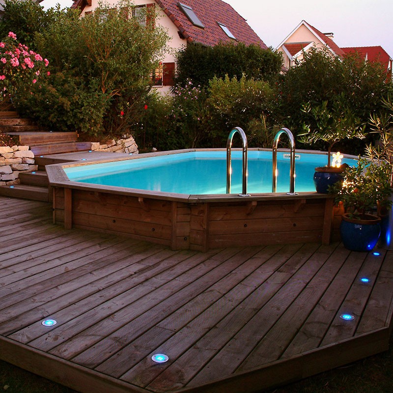 P.OCÉA 470X860 - H130CM - LINER BLEU 75/100EME