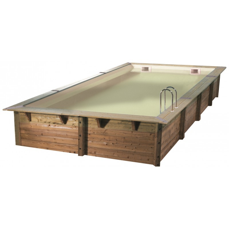 Ubbink - Piscine Linéa 350x650x140cm - liner beige