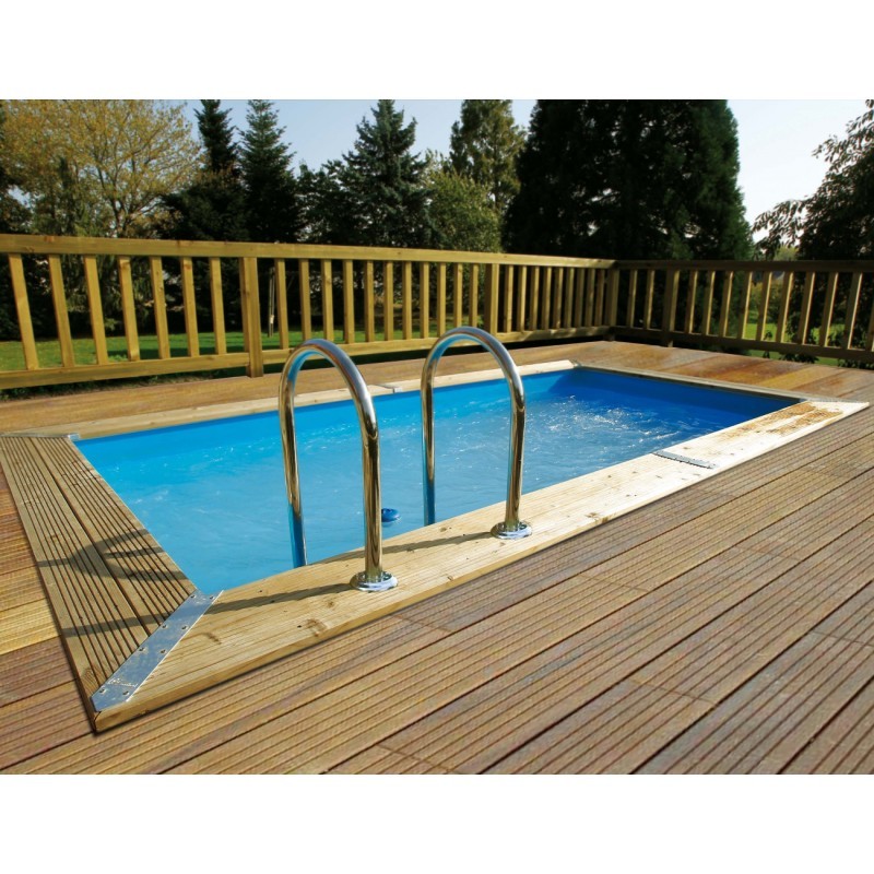 P.URBANPOOL 250 X 450 - H140CM - LINER BLEU 75/100EME