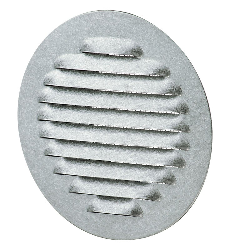 Winflex - Grille d'aération ronde ø142mm aluminium avec écran anti-insecte