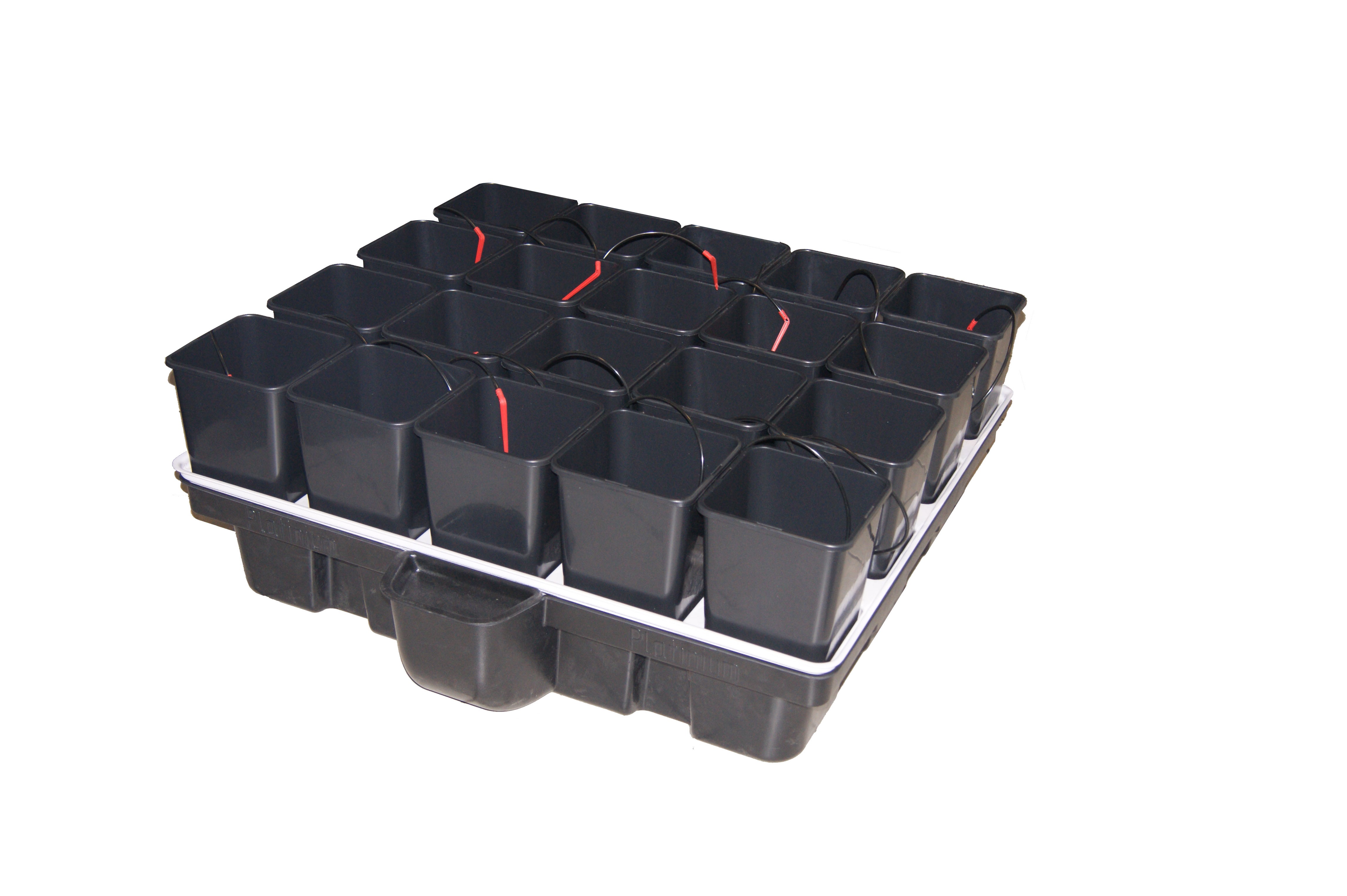 Platinium - HydroStar - 20 pots 6L - 100 x 100 x 38,5cm - Système hydroponique
