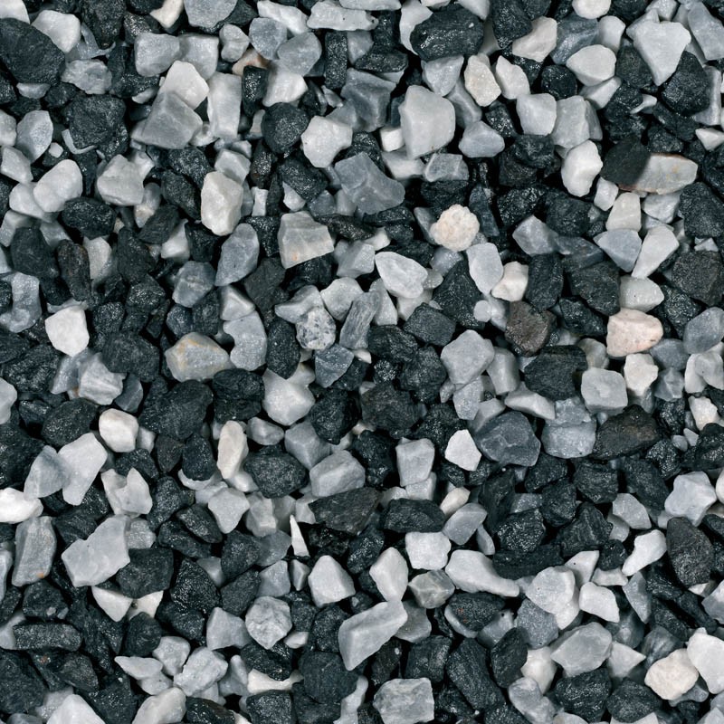 Gravillon zèbre 8-16mm - mixte noir - 20kg