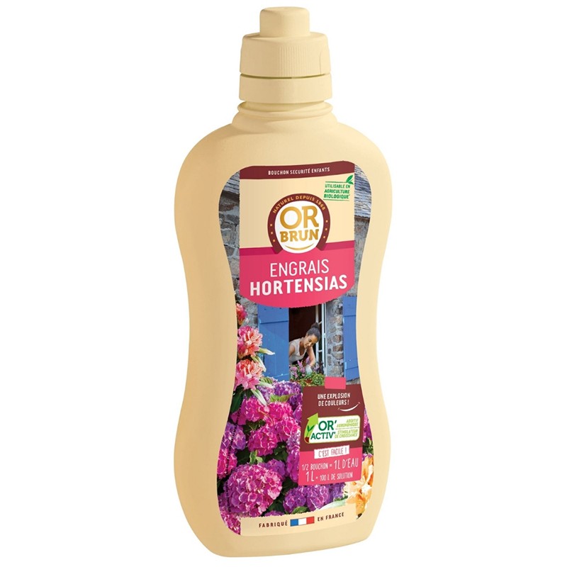 Or brun - Engrais Hortensias 1L