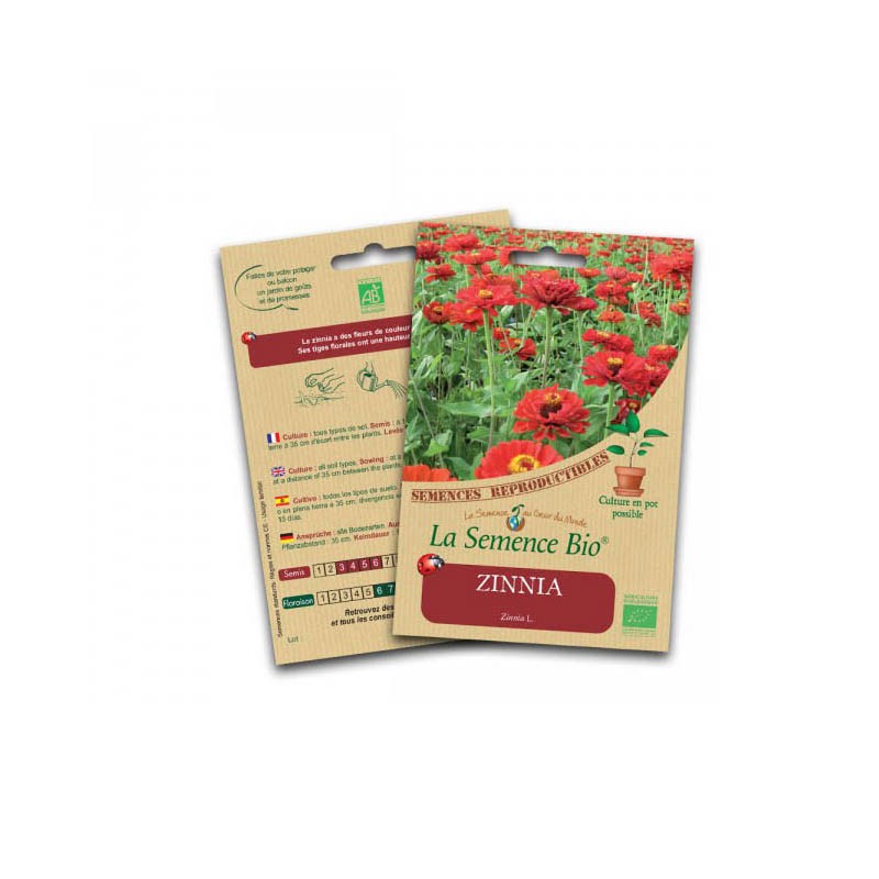 Organic seed - Zinnia