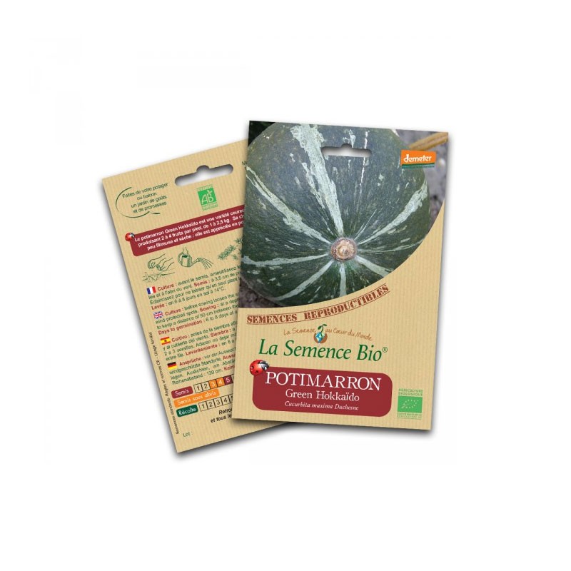 Organic seed - Green Hokkaido pumpkin