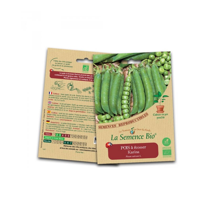 Organic seed - Karina shelling peas