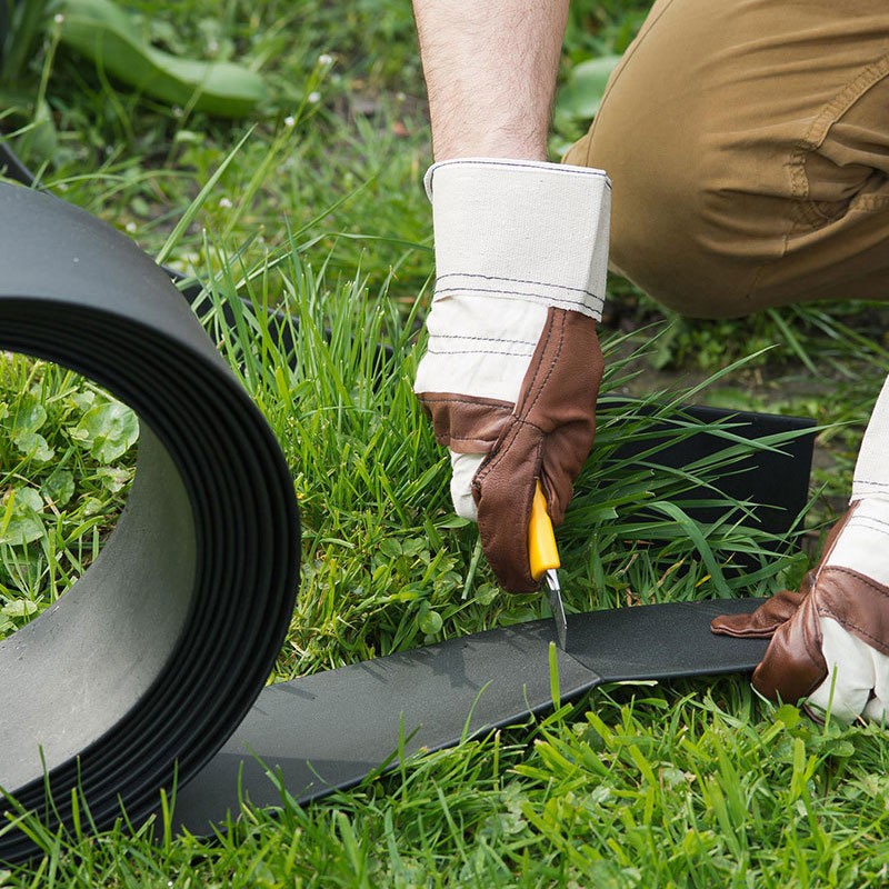 ECOBORDER FLEX NEGRO 25000X140X7 MM -PLÁSTICO NEGRO EL RLX