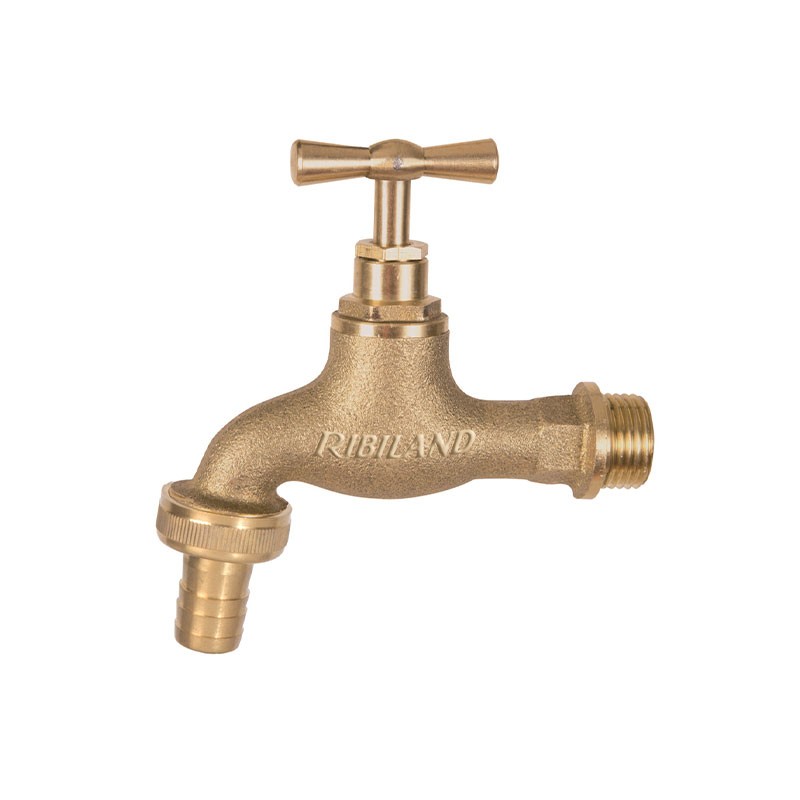 Ribiland - Rubinetto da giardino in ottone - 15x21 mm