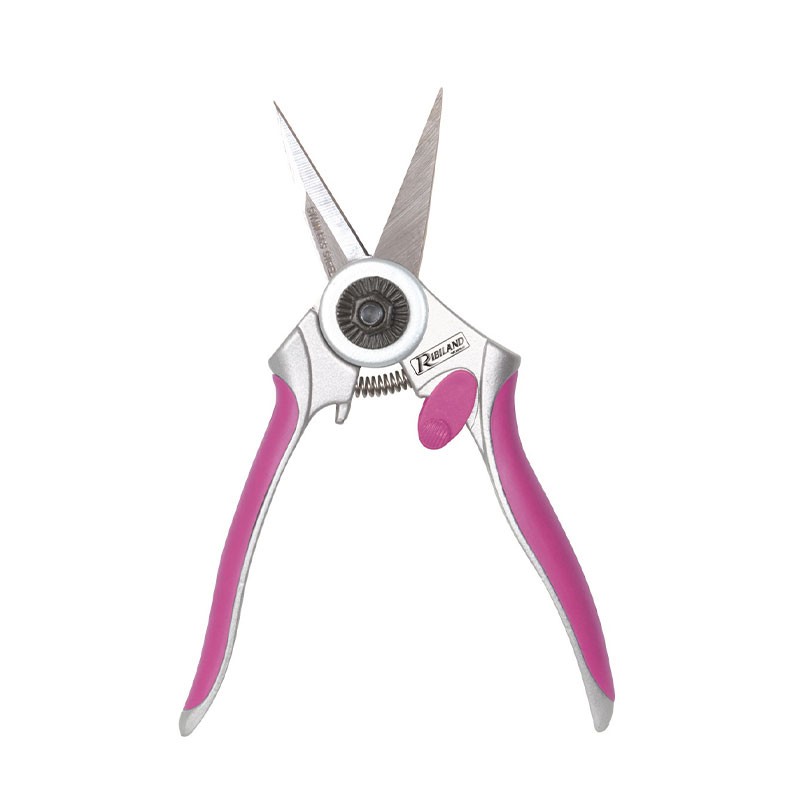 Ribiland - Cesoie dritte Fuschia in acciaio inossidabile per Ø10mm max