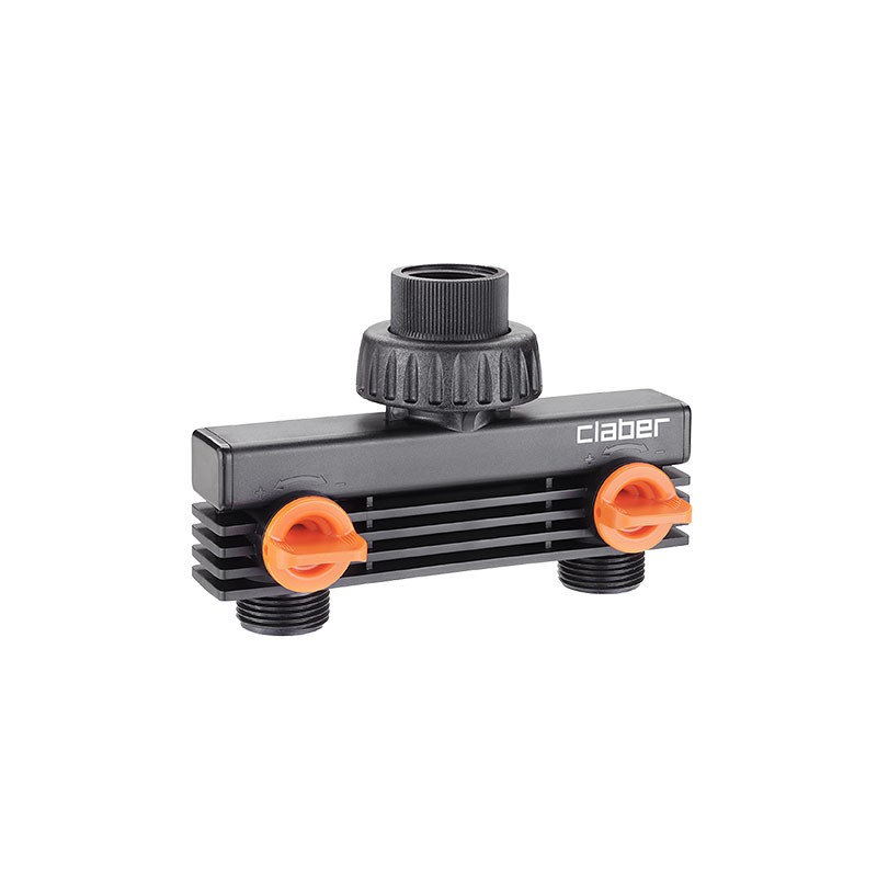 Claber - Two-way threaded socket 20/27mm