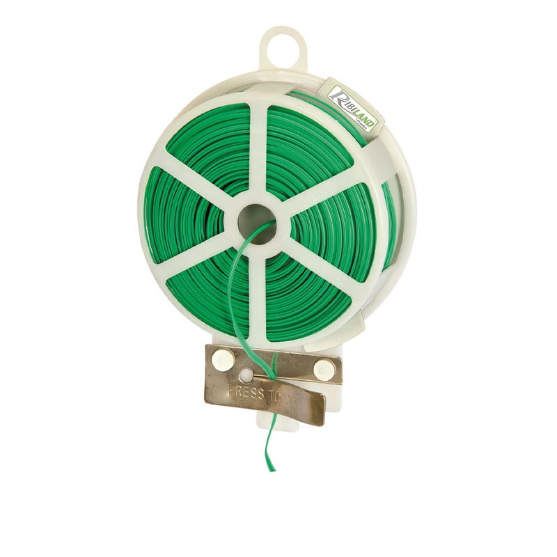Ribiland - Maglia di filo zincato plastificato con bobina 50m Ø 0.4mm