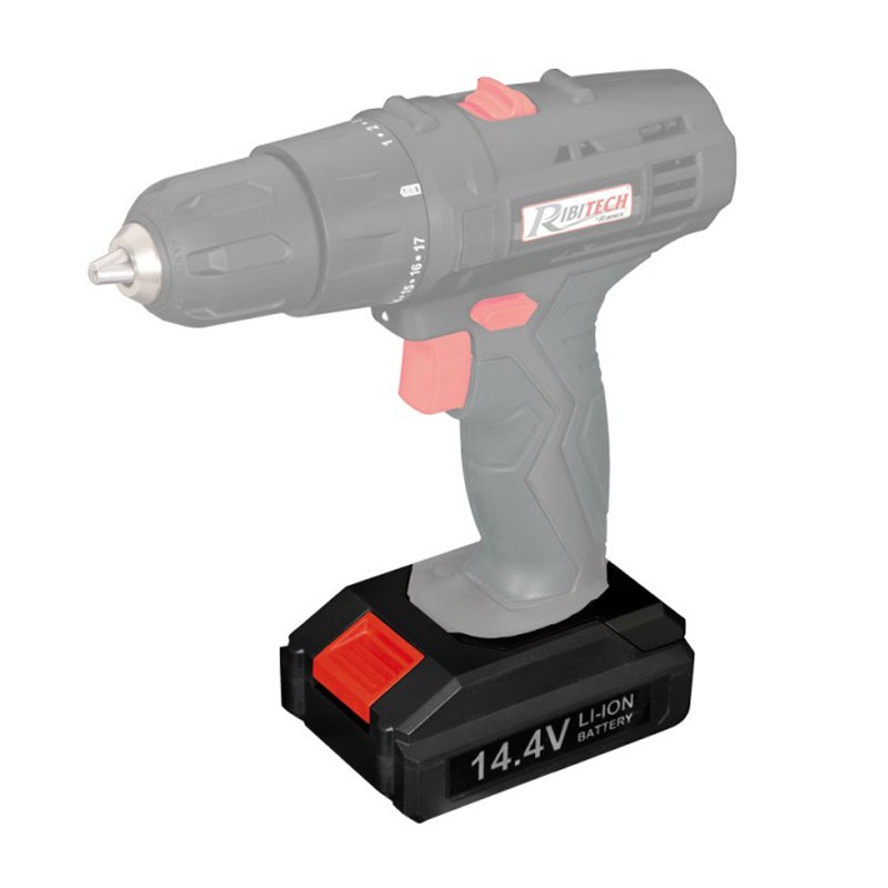 Ribitech - Batteria al litio 14.4v 1.3ah per avvitatore al litio 14.4v 1.3ah