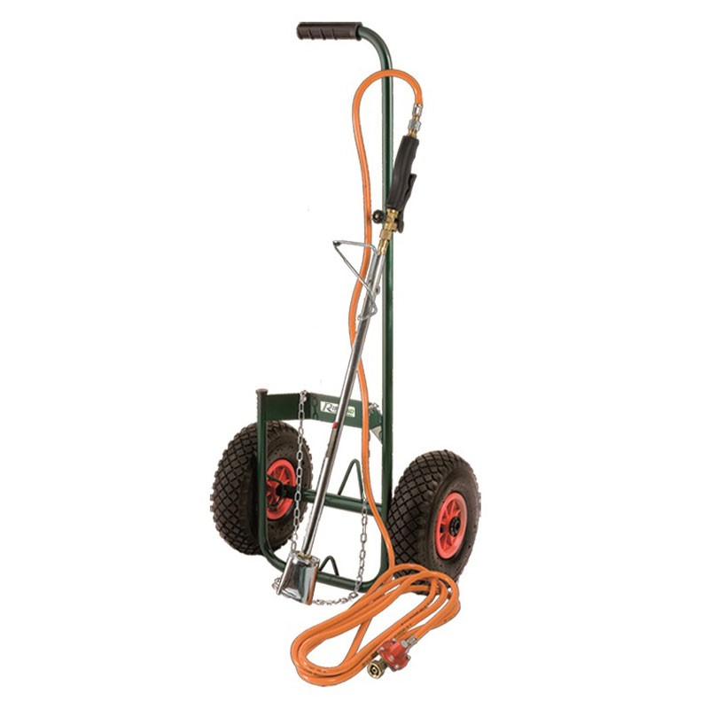 Ribiland - Kit di diserbo Superbioflame + carrello pneumatico