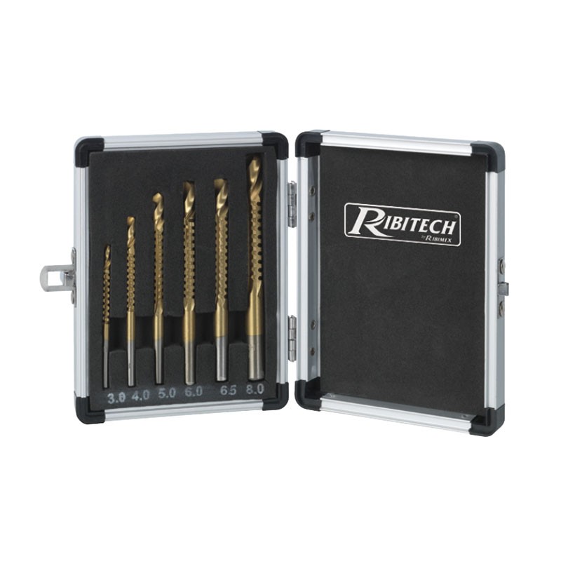 MULTIFUNCTIONAL DRILLS PER 6 3/4/5/6/6.5/8 MM IN A CASE