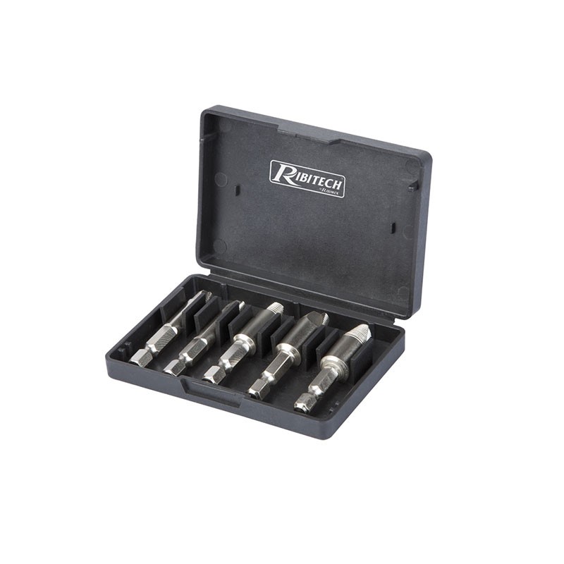 EXTRACTEUR DE VIS EN COFFRET DE 5 PIECES SOUS BLISTER