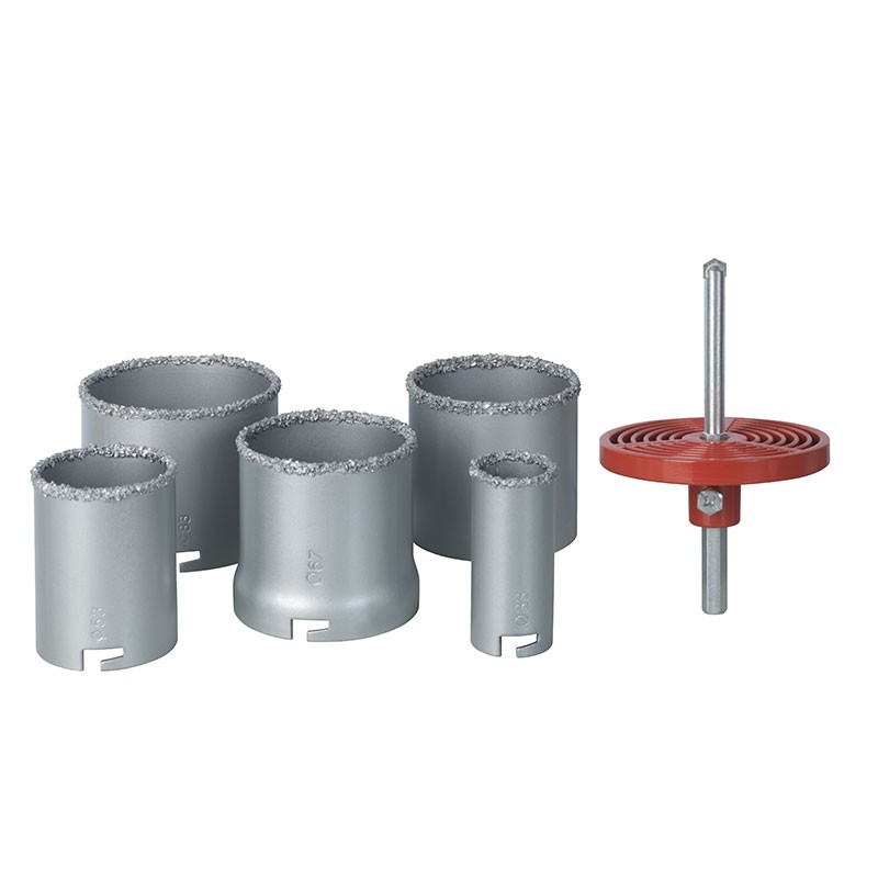 Ribitech - Scies cloches diamant – Mallette de 5 : Ø 33/53/67/73/83mm