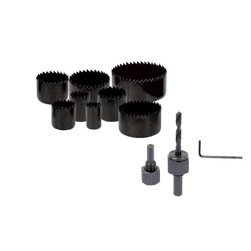 Ribitech - Scies cloches carbone – Mallette de 8 : Ø 19/22/29/32/38/44/51/67mm
