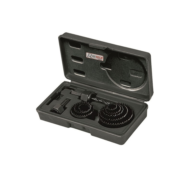 CONJUNTO DE 8 SERRAS PARA FUROS DE CARBONO 19/22/29/32/32/38/44/51/67MM