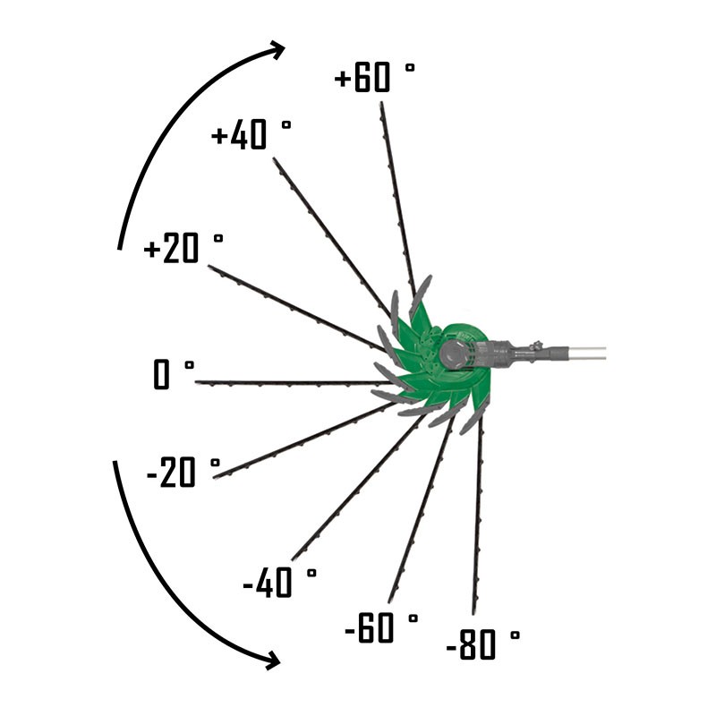 ELECTRIC HEDGE TRIMMER 450W TELESCOPIC SWIVEL HEAD