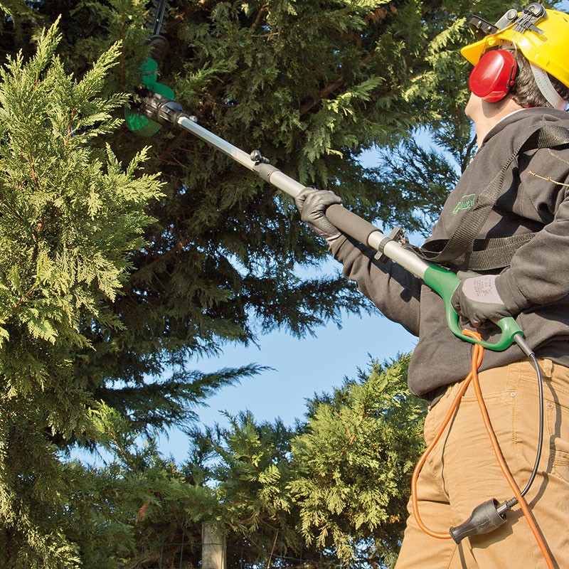 ELEKTRISCHE HECKENSCHERE 450W TELESKOP-SCHWENKKOPF