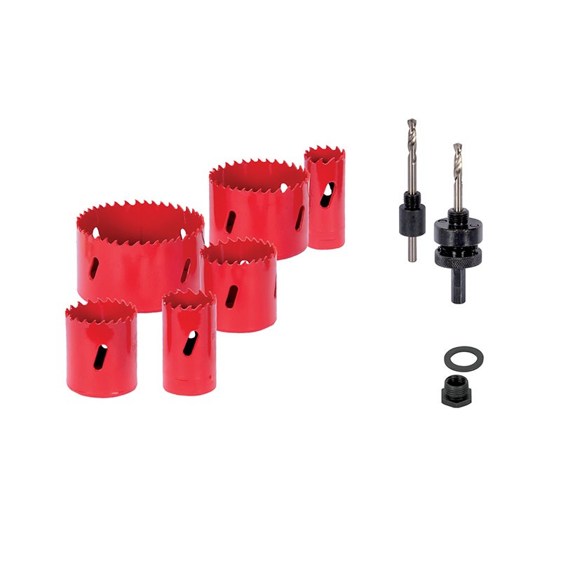 Ribitech - Scies cloches multimatériaux – Mallette de 6 : Ø 22/29/38/44/57/67mm