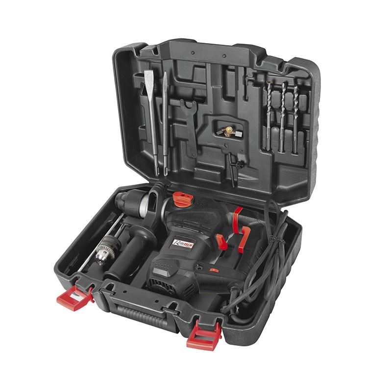 PERFORATEUR BURINEUR SDS 1500W + ACCESSOIRES EN COFFRET
