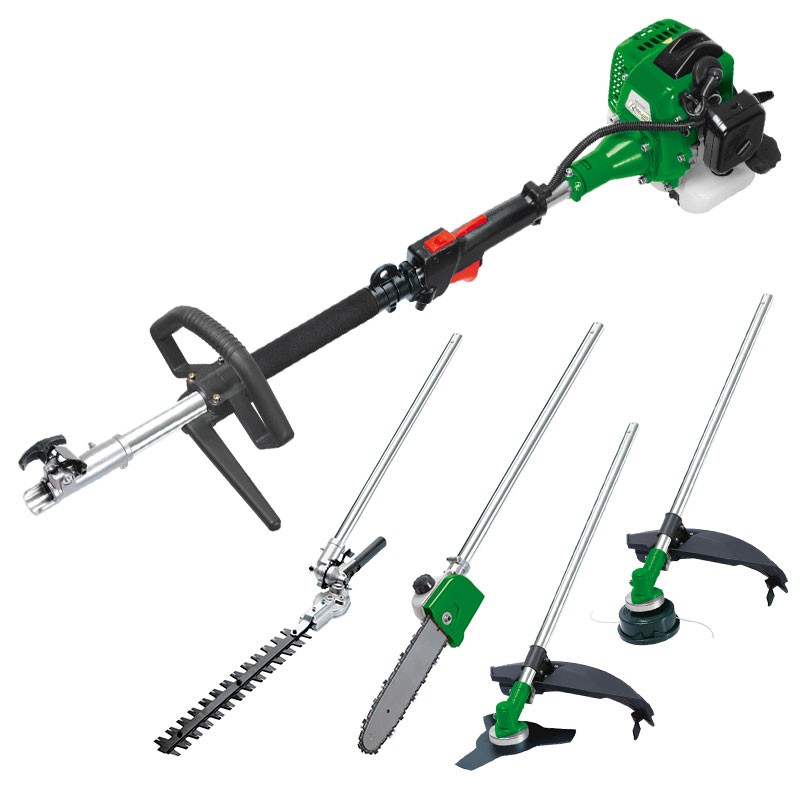 4 EM 1 FERRAMENTA TÉRMICA: TRONCO DO APARADOR DE SEBES. CORTADOR DE TERRA. CORTADOR DE EDGE