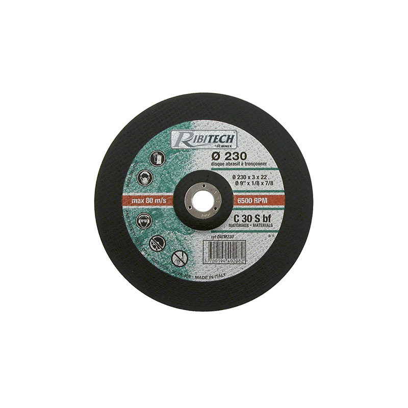 Ribitech - Abrasive Scheibe Ø230 Trennen von Materialien 230X3,2X22,2
