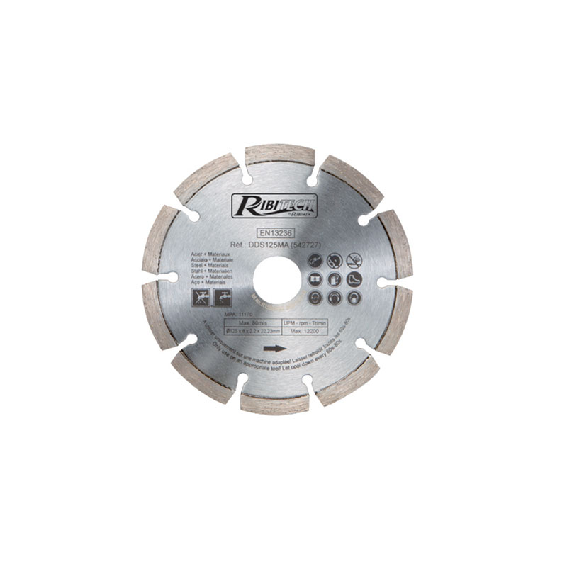 Ribitech - Disque Diamanté Diam.125mm Matériaux/Acier