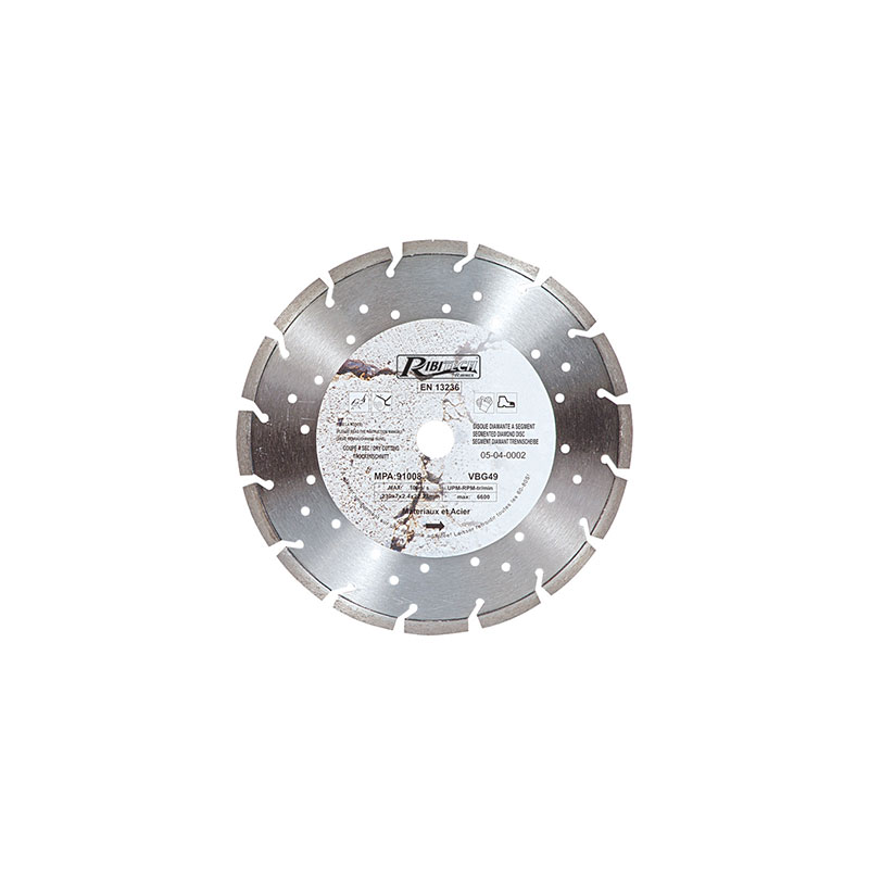 Ribitech - Disque Diamanté Diam.230mm Matériaux/Acier