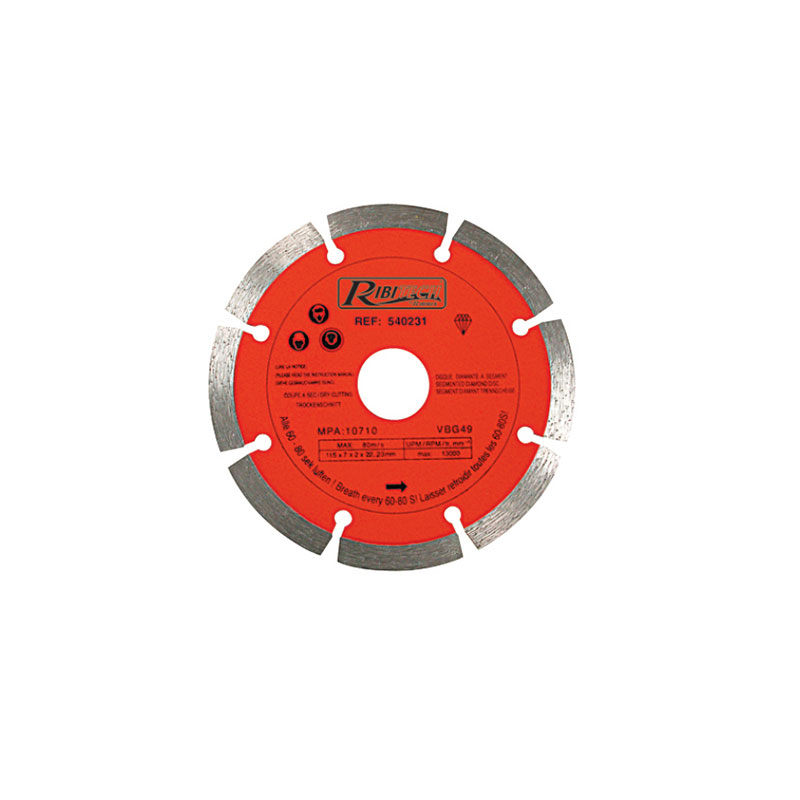Ribitech - Disco de diamante 115mm Segmento Clase C