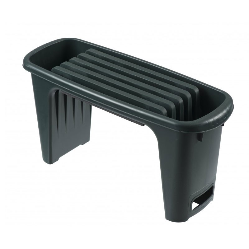Nature - Tabouret agenouilloire gris 2 positions