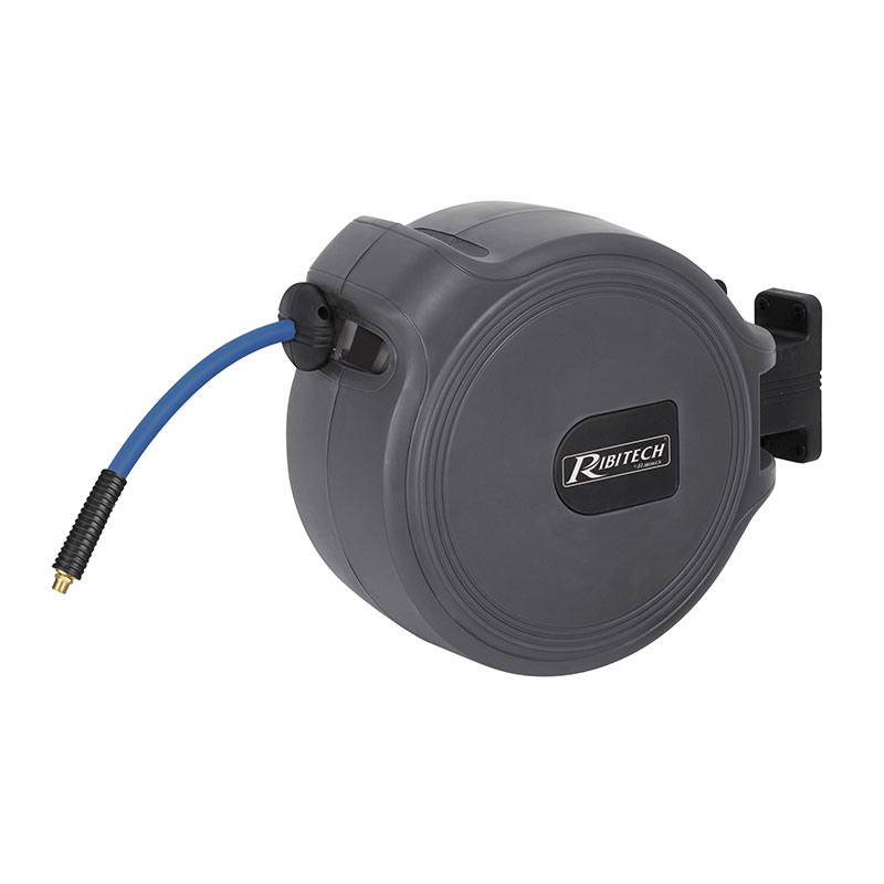 Ribitech - Carrete de manguera de aire automático de 20 m de diámetro 9,3x15,3 mm