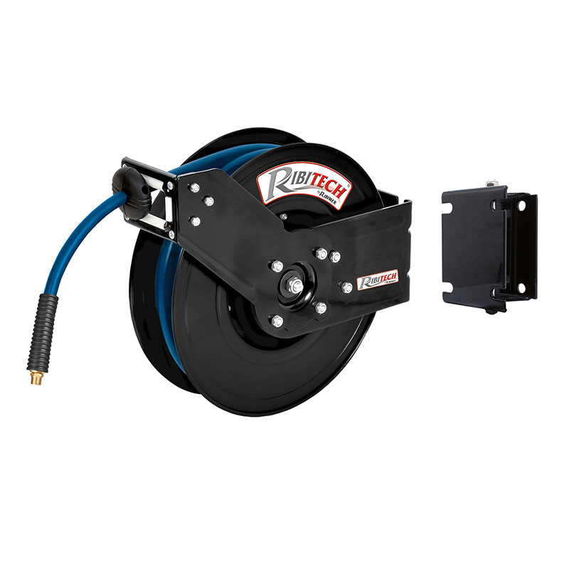 Ribitech - Enrollador automático de mangueras de aire de 15m de diámetro 9,3x15, 3mm