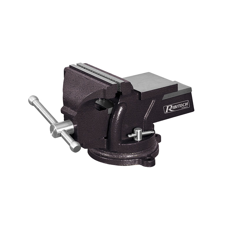 Ribitech - Cast iron vice 125mm steel jaws