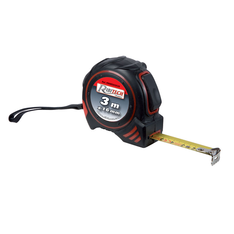 Ribitech – Mètre à ruban autobloquant mesure 3m x 16mm