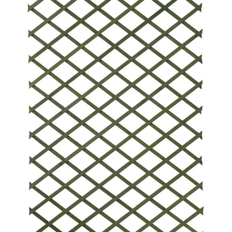 Nature - Treillis extensible en bois naturel vert - 1x3m