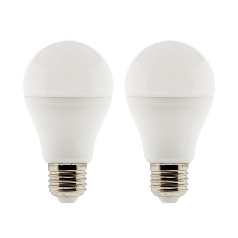 Elexity - Set of 2 Standard LED Bulbs 10W E27 2700K 810 Lumens