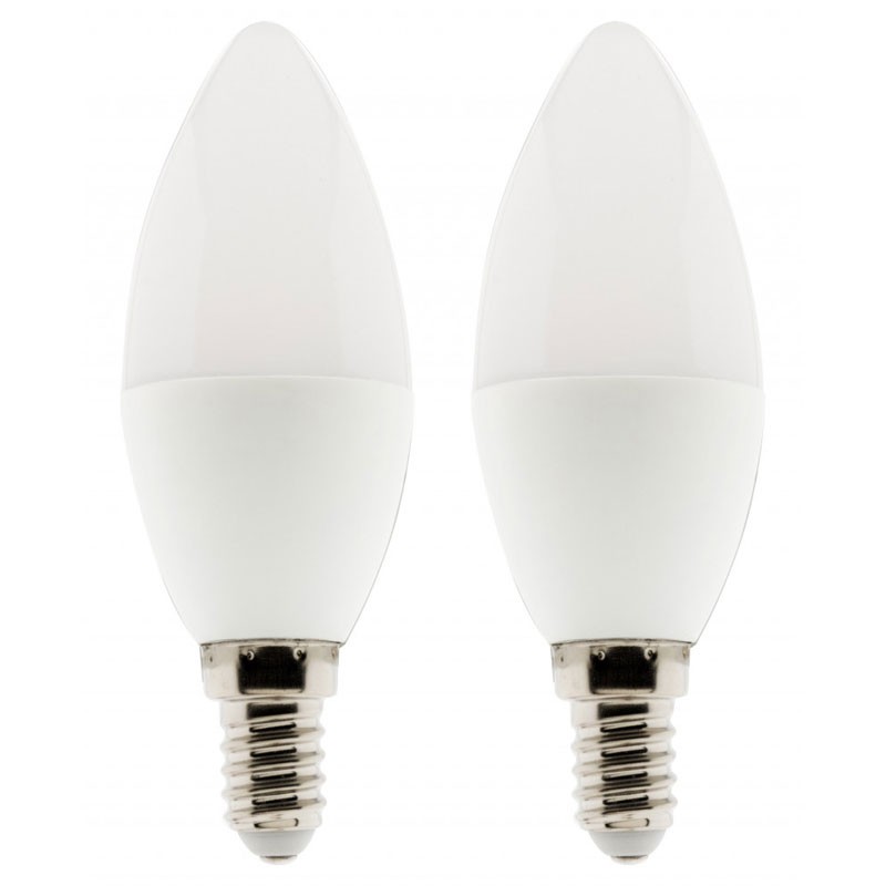 Set of 2 Elexity 5W E14 2700K 360 Lumens Standard LED Bulbs
