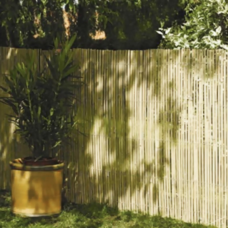 6050120 RECINZIONE DI BAMBÙ NATURALE A SPACCO - 1 X 5 M