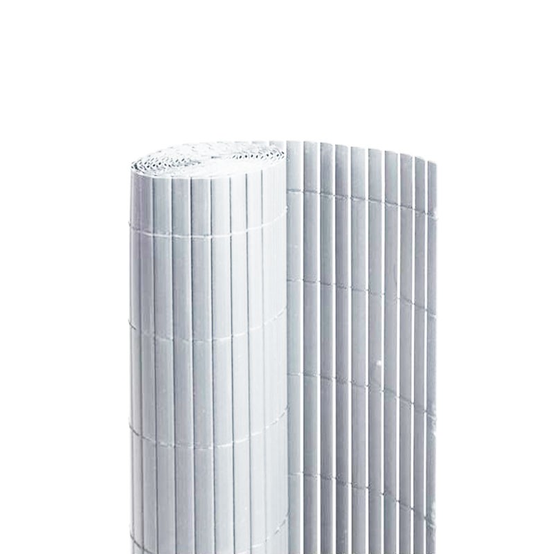 Nature - Double sided PVC fence 19kg/m - White - 1x3m