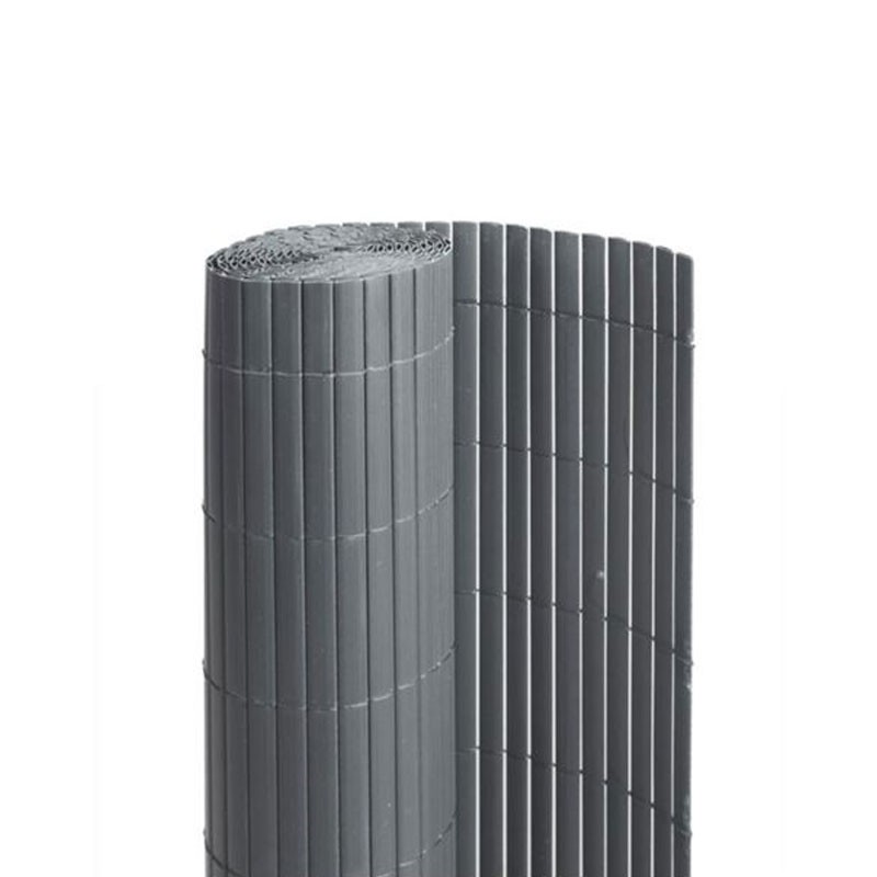 Nature - Canisse double face PVC 19kg/m² - Gris - 1x3m